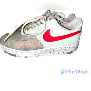 Nike Air Force 1 Crater Summit White Siren Red Women's Size 8 Shoes